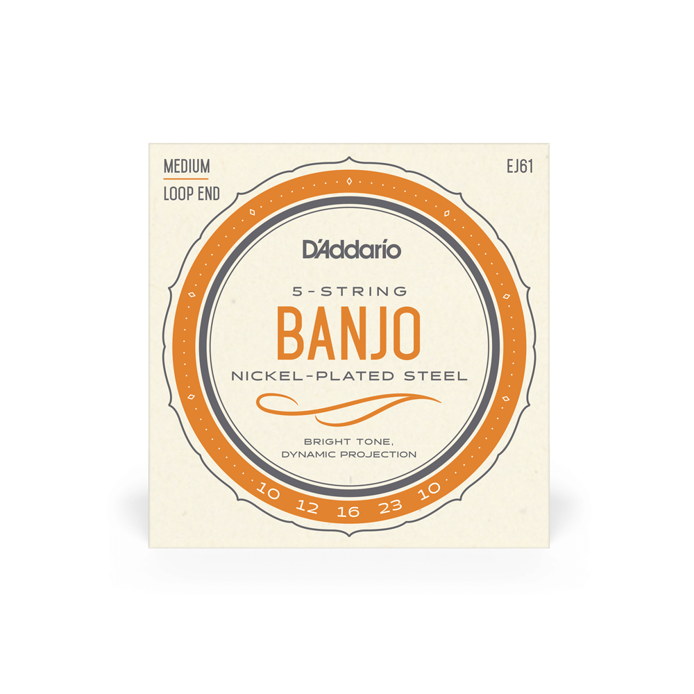 DADDARIO EJ61 SET BANJO NICKEL WND 10-23 MED