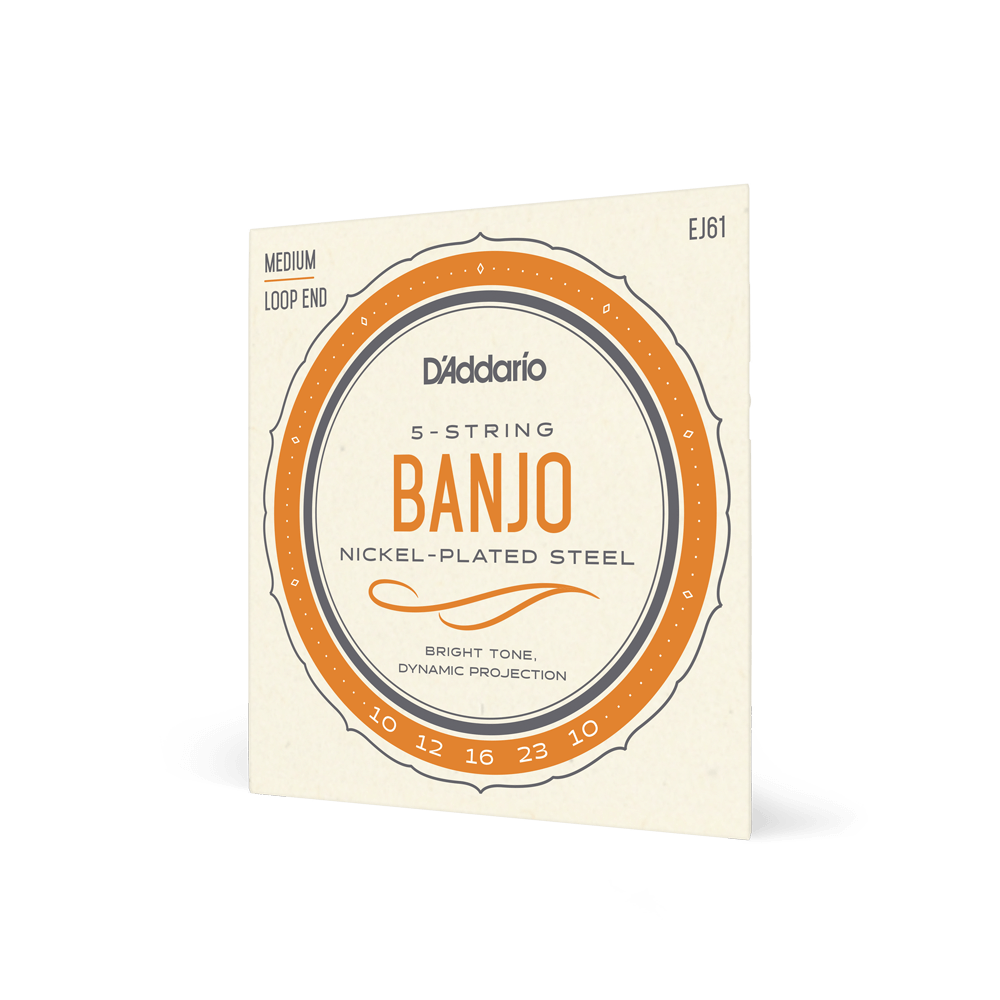 DADDARIO EJ61 SET BANJO NICKEL WND 10-23 MED