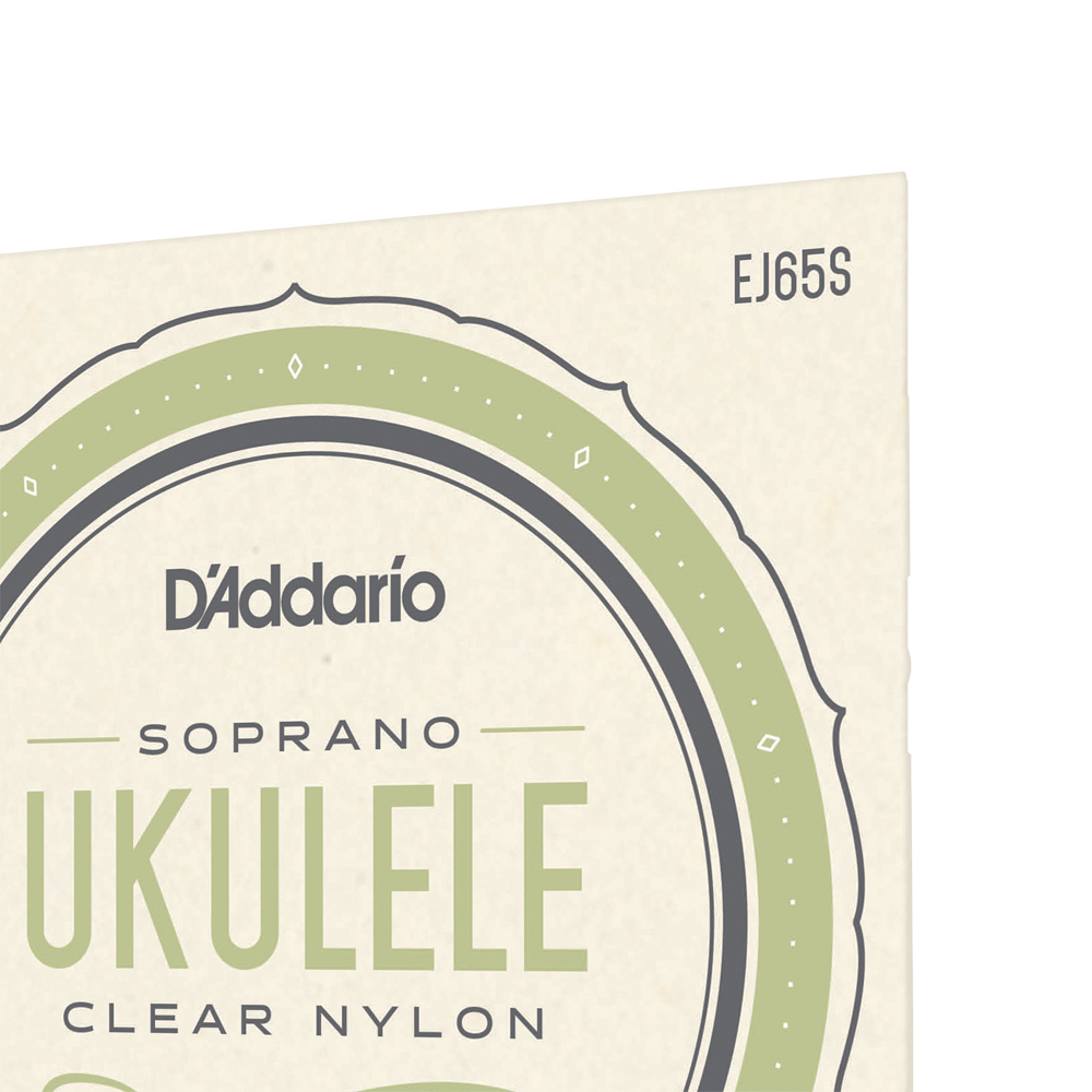DADDARIO EJ65S SET UKE CLEAR NYLON SOPRANO
