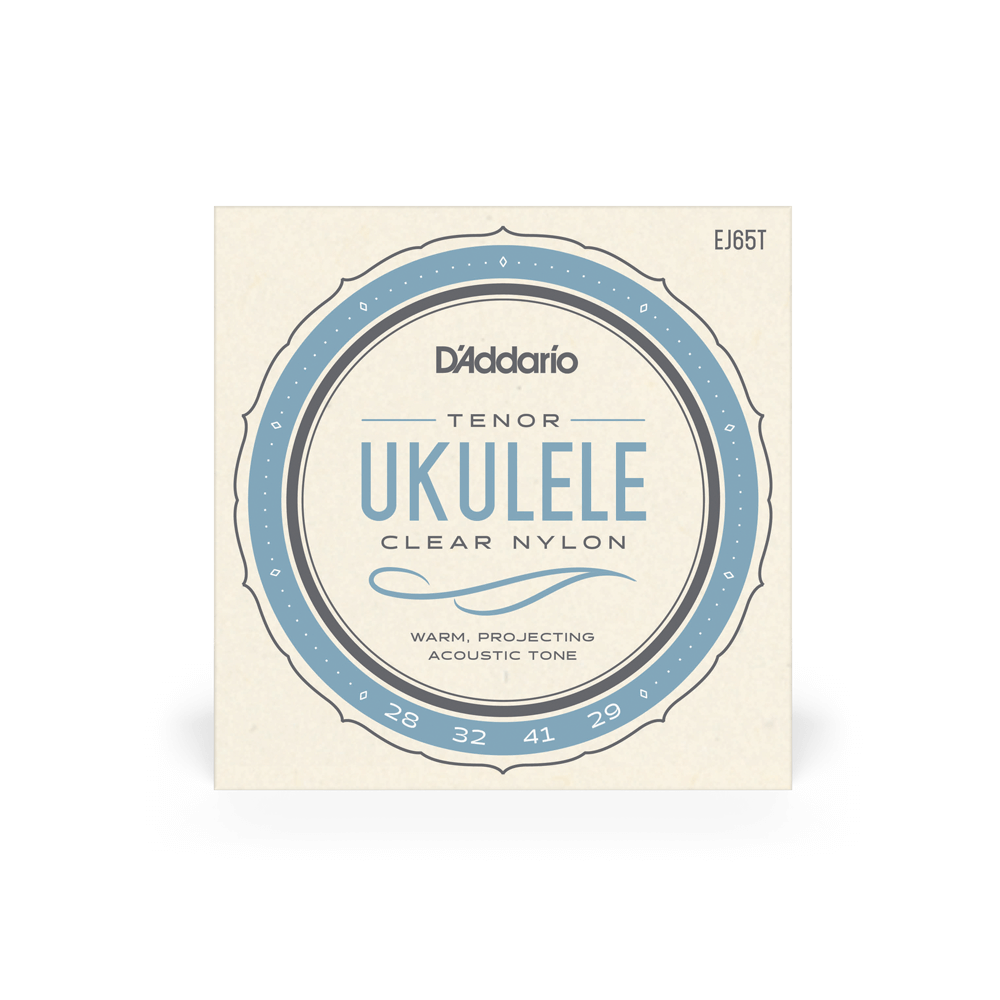 DADDARIO EJ65T SET TENOR UKE CLEAR NYLON