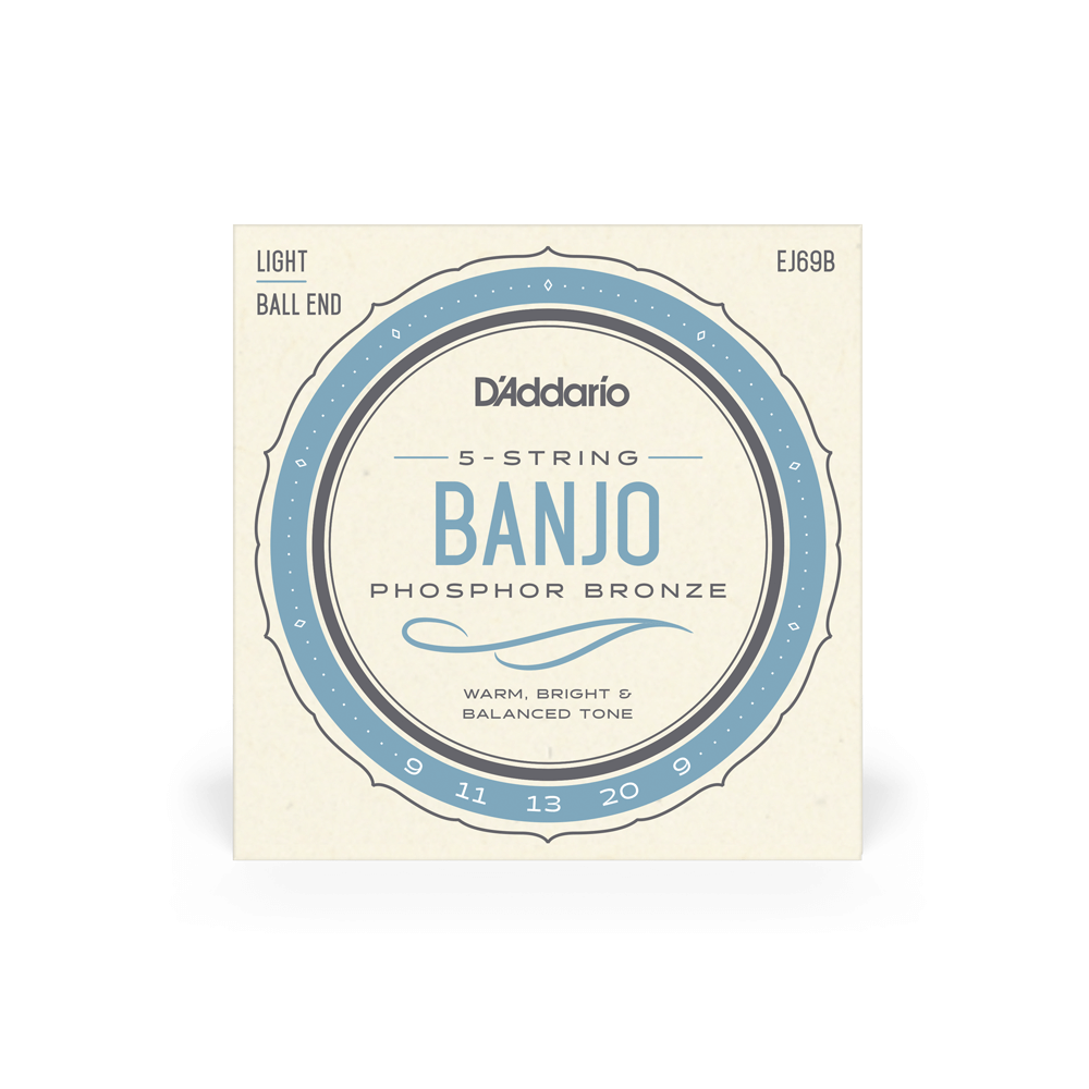 DADDARIO EJ69B SET BANJO PHOS BRZ LITE BALL