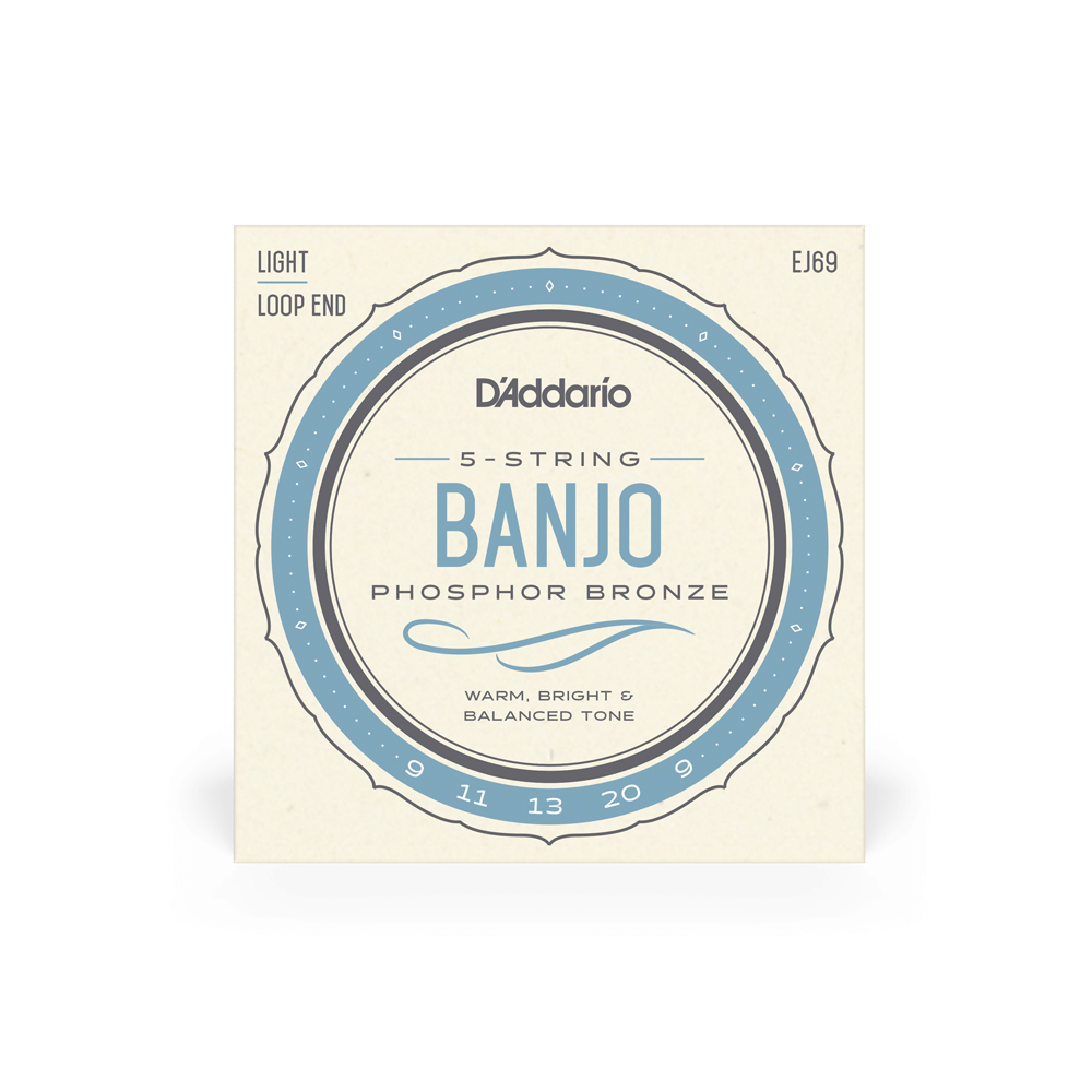 DADDARIO EJ69 SET BANJO PHOS BRZ LITE