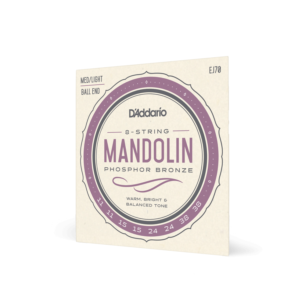 DADDARIO EJ70 SET MANDOLIN PB LITE BALL