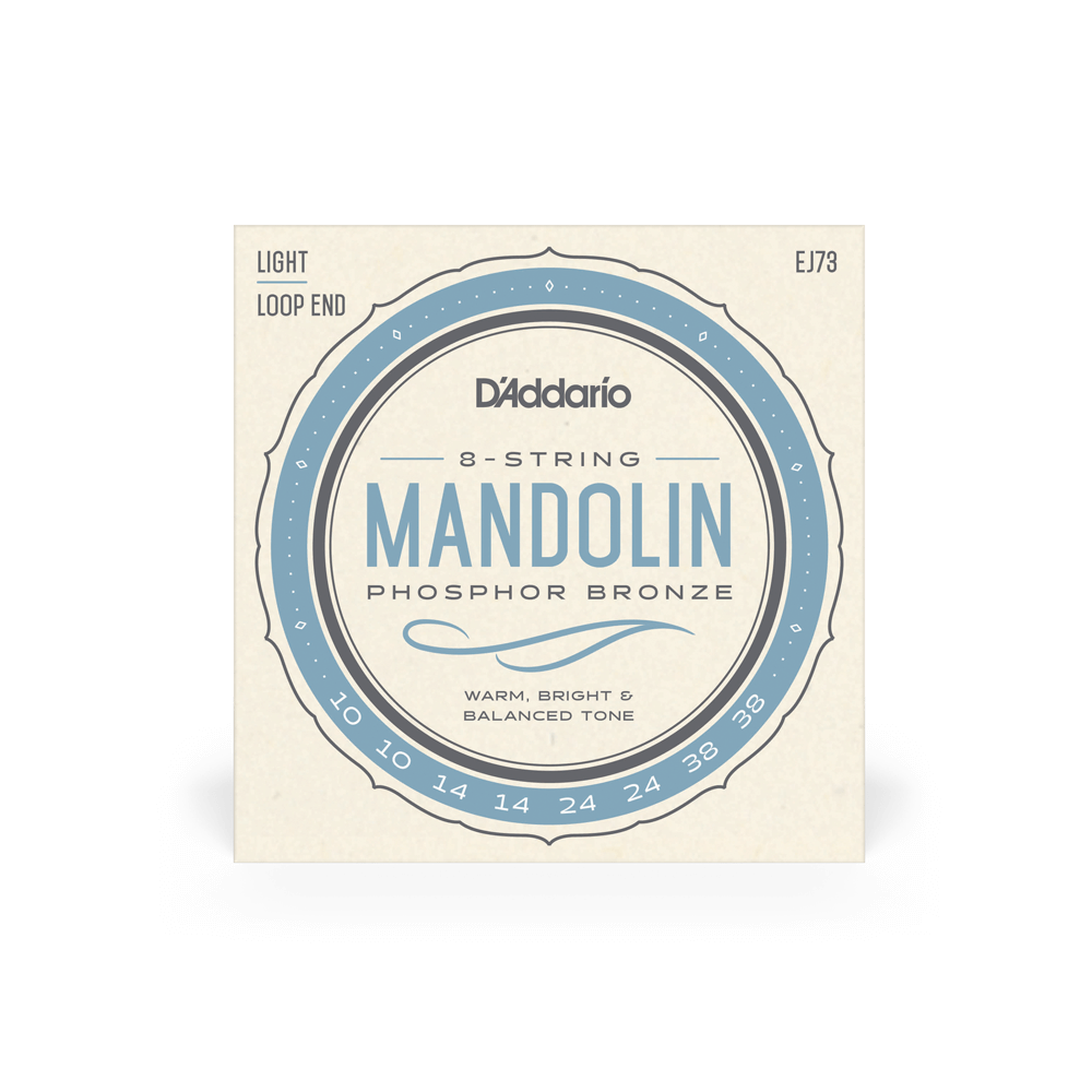 DADDARIO EJ73 SET MANDOLIN PHOS BRZ LIGHT