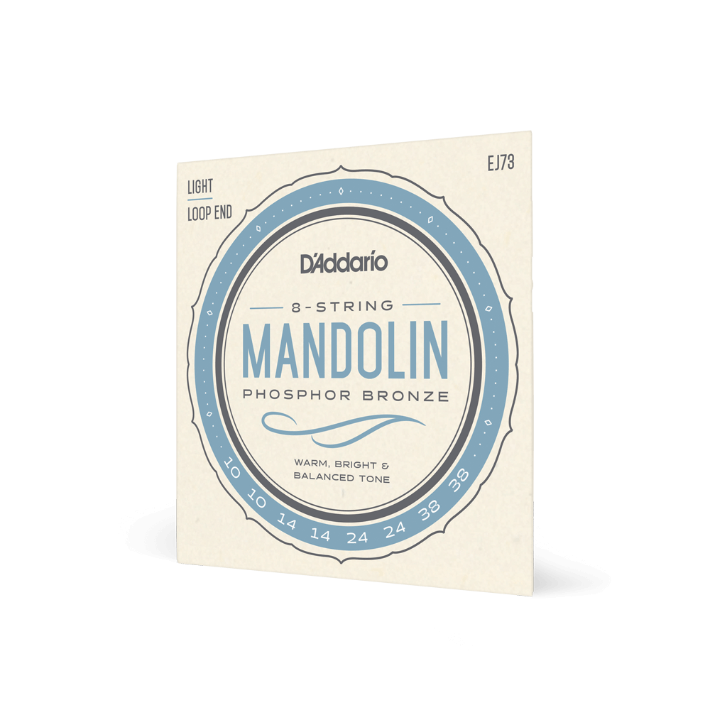 DADDARIO EJ73 SET MANDOLIN PHOS BRZ LIGHT