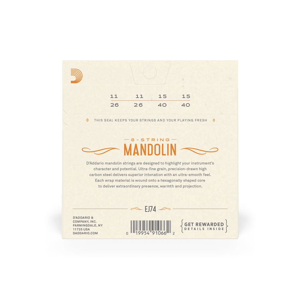 DADDARIO EJ74-3D 3-PACK MANDOLIN PHOS BRZ MED