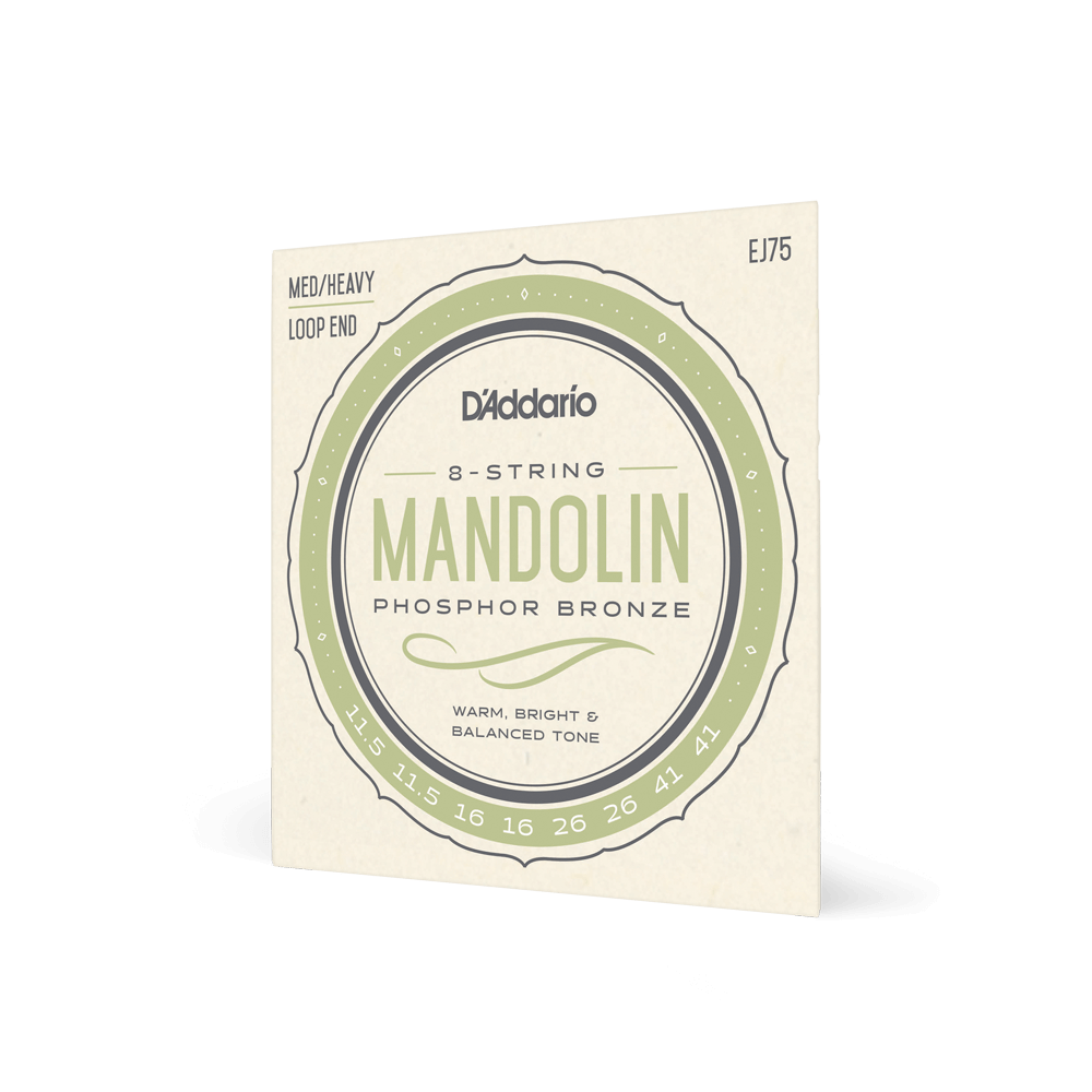DADDARIO EJ75 SET MANDOLIN PHOS BRZ MEDHVY