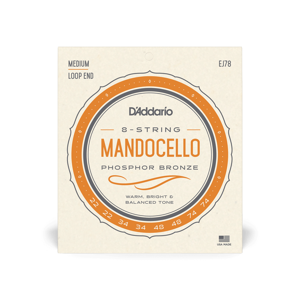 DADDARIO EJ78 SET MANDOCELLO PHOS BRZ