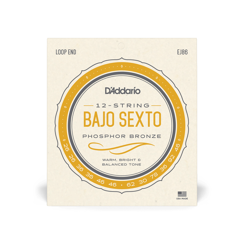 DADDARIO EJ86 SET BAJO SEXTO PHOS BRONZE