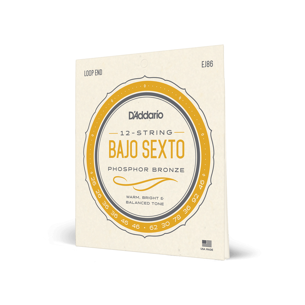 DADDARIO EJ86 SET BAJO SEXTO PHOS BRONZE