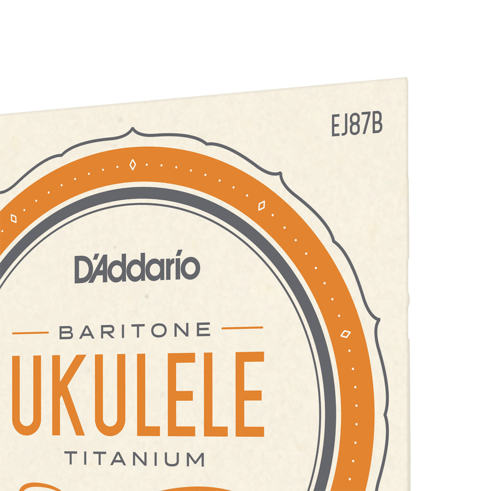 DADDARIO EJ87B SET BARITONE TITANIUM UKULELE