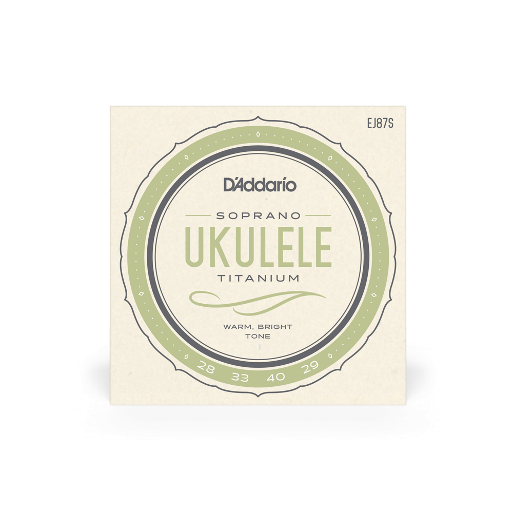 DADDARIO EJ87S SET SOPRANO TITANIUM UKULELE