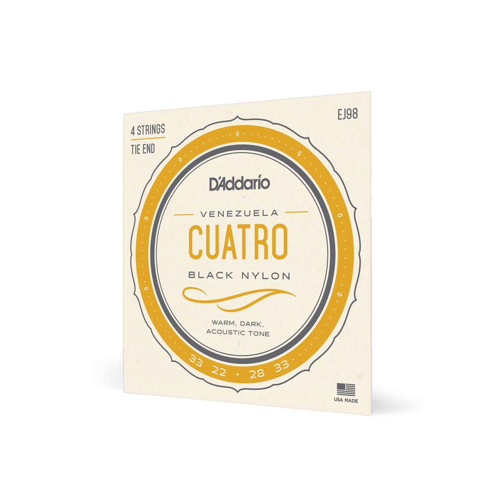 DADDARIO EJ98 SET CUATRO VENEZUELA BLK NYLON