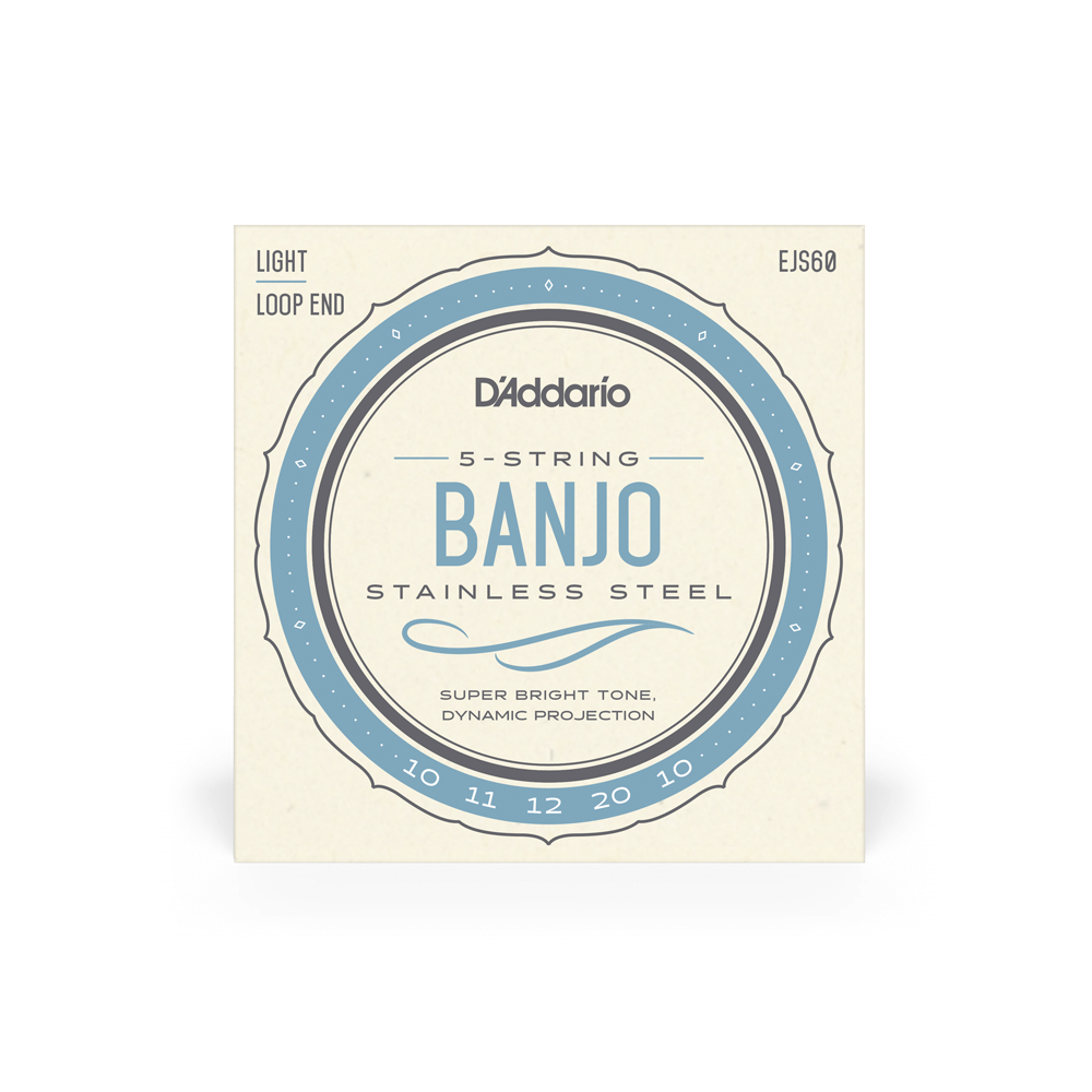 DADDARIO EJS60 SET BANJO SS WND 10-20 LIGHT