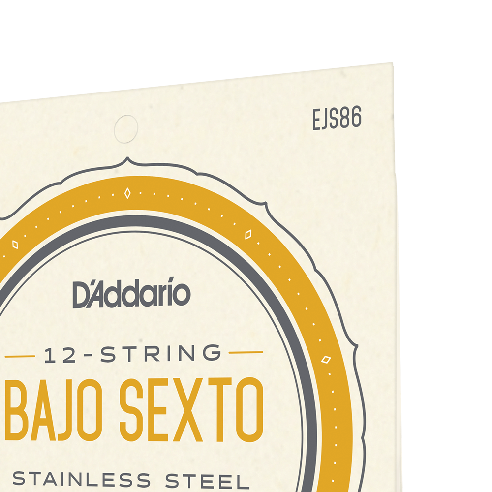 DADDARIO EJS86 SET BAJO SEXTO STAINLESS