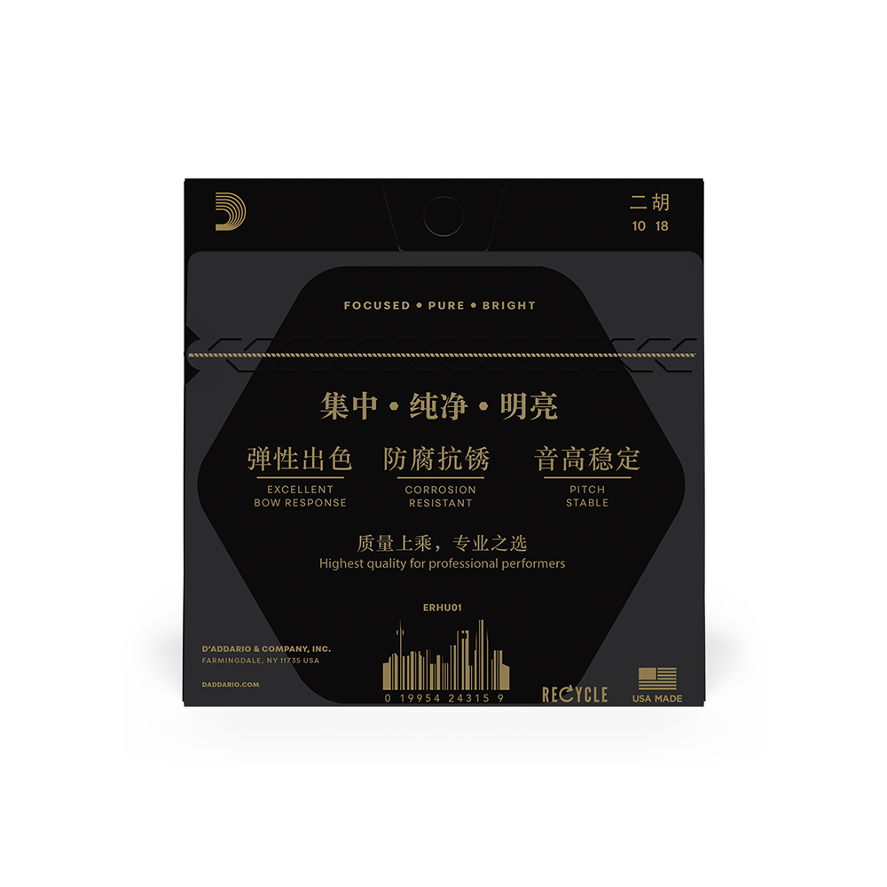 DADDARIO ERHU01 SET ERHU SS FLATWOUND