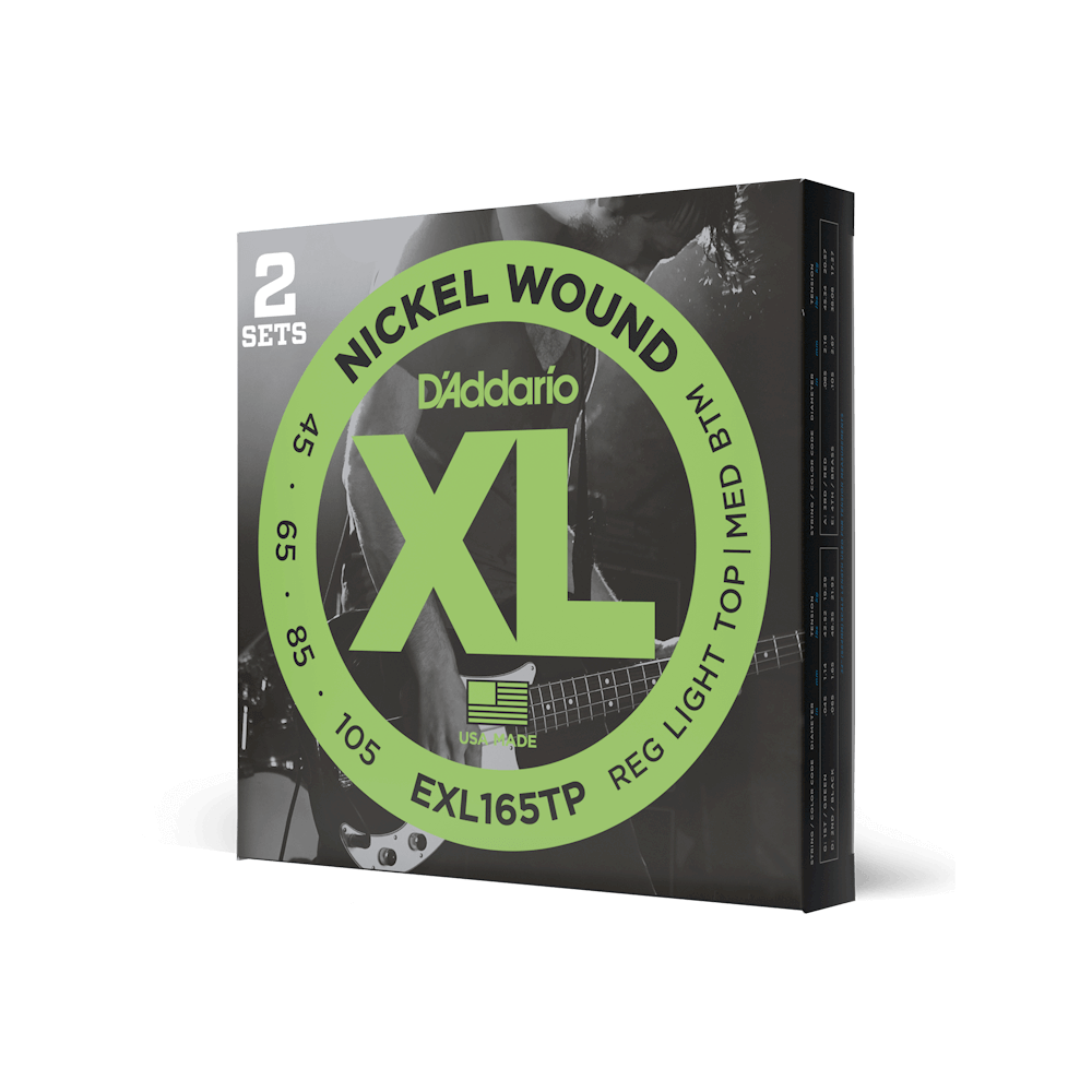 DADDARIO EXL165TP 2-PACK BASS XL 45-105 LONG