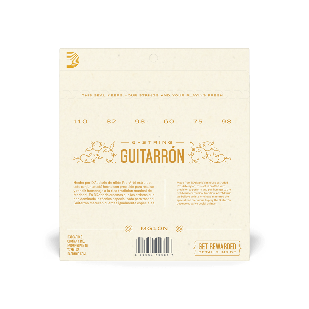 DADDARIO MG10N GUITARRON PB SET NORM TENSION
