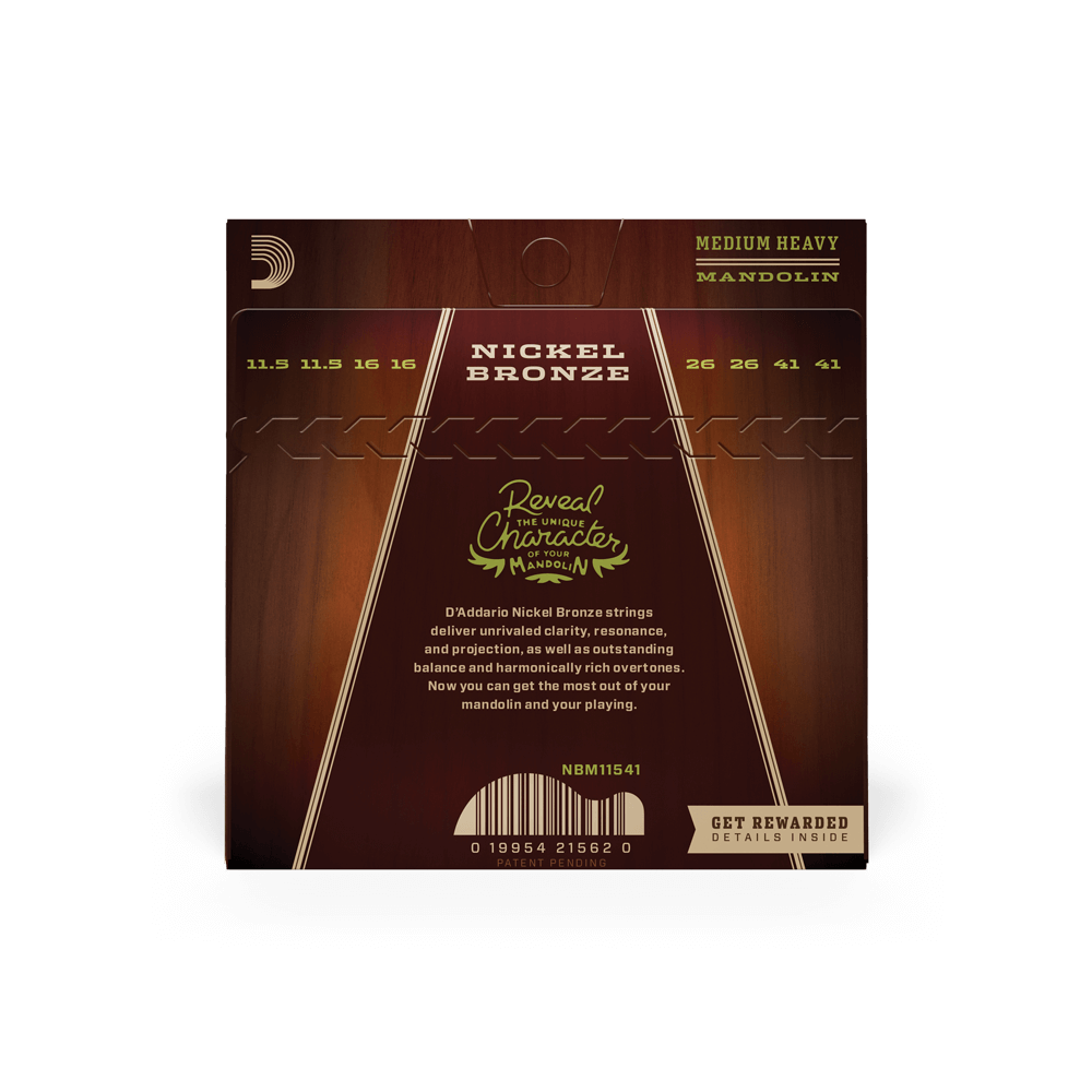 DADDARIO NBM11541 SET MANDO NICKEL BRONZE MEDHVY