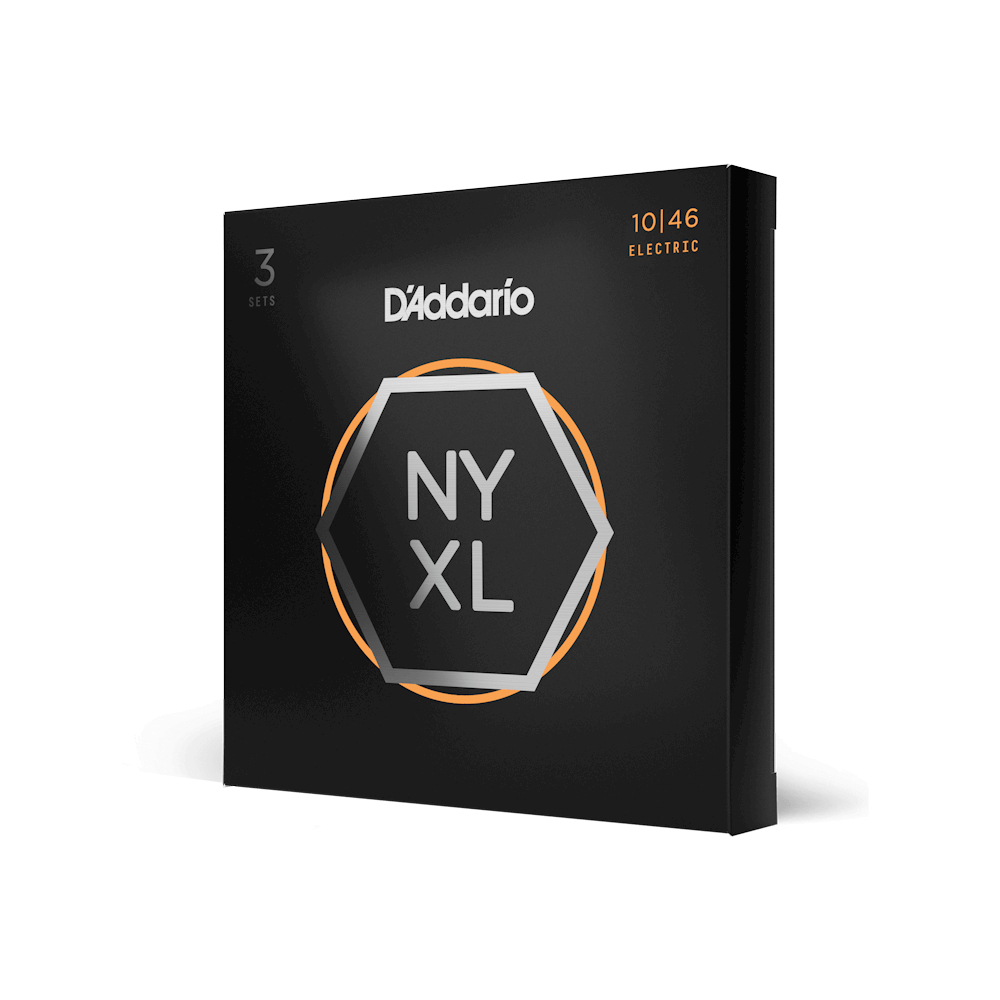 DADDARIO NYXL1046-3P 3-PACK ELEC GTR NYXL REG LITE