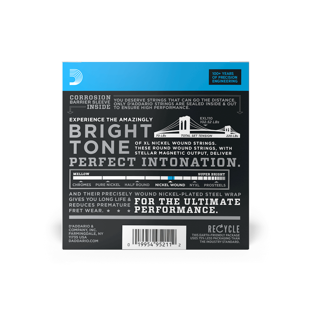 DADDARIO EXL110 PROPACK XL REGULAR LIGHT