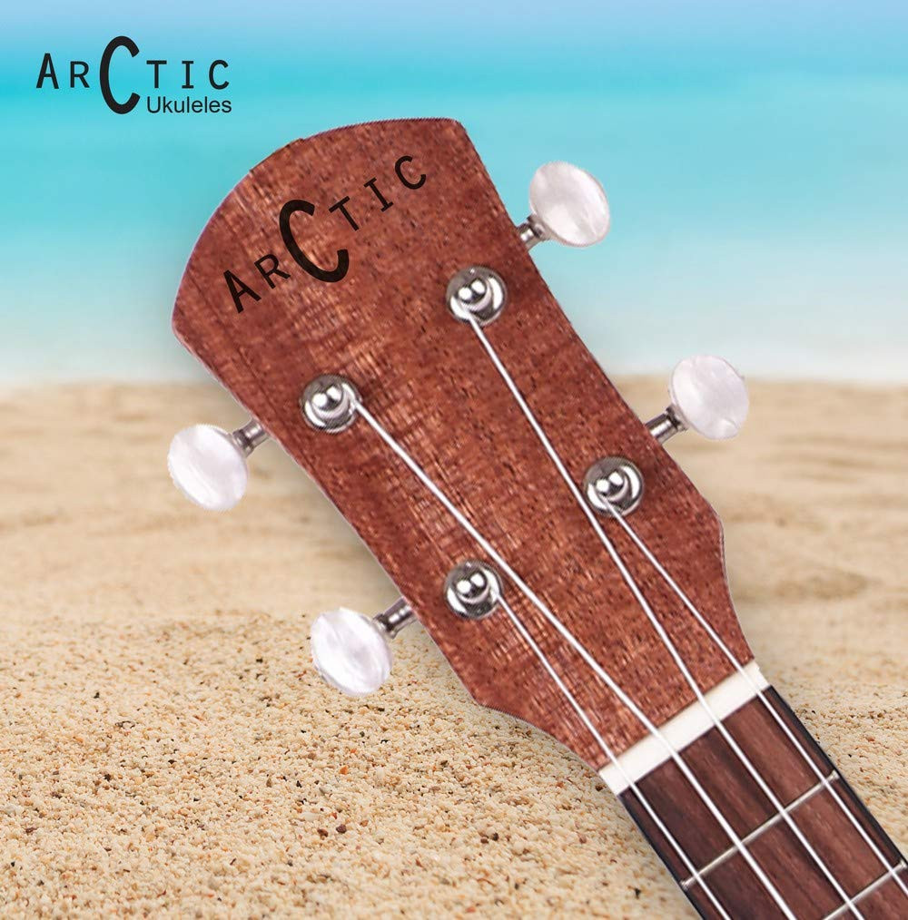 Arctic AC-UK21SPL Concert Ukulele Kit with Bag and String Set Natural