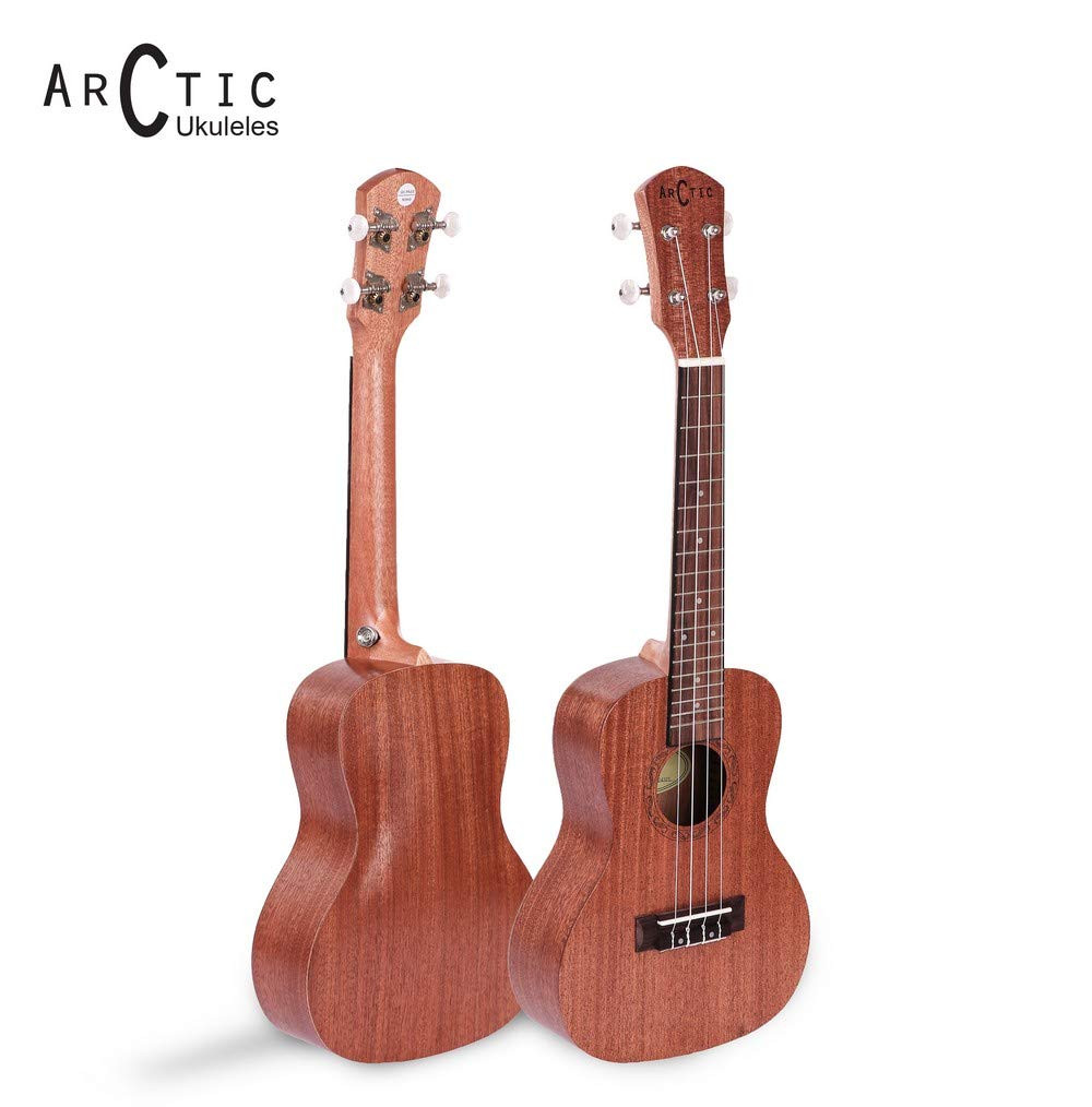 Arctic AC-UK21SPL Concert Ukulele Kit with Bag and String Set Natural