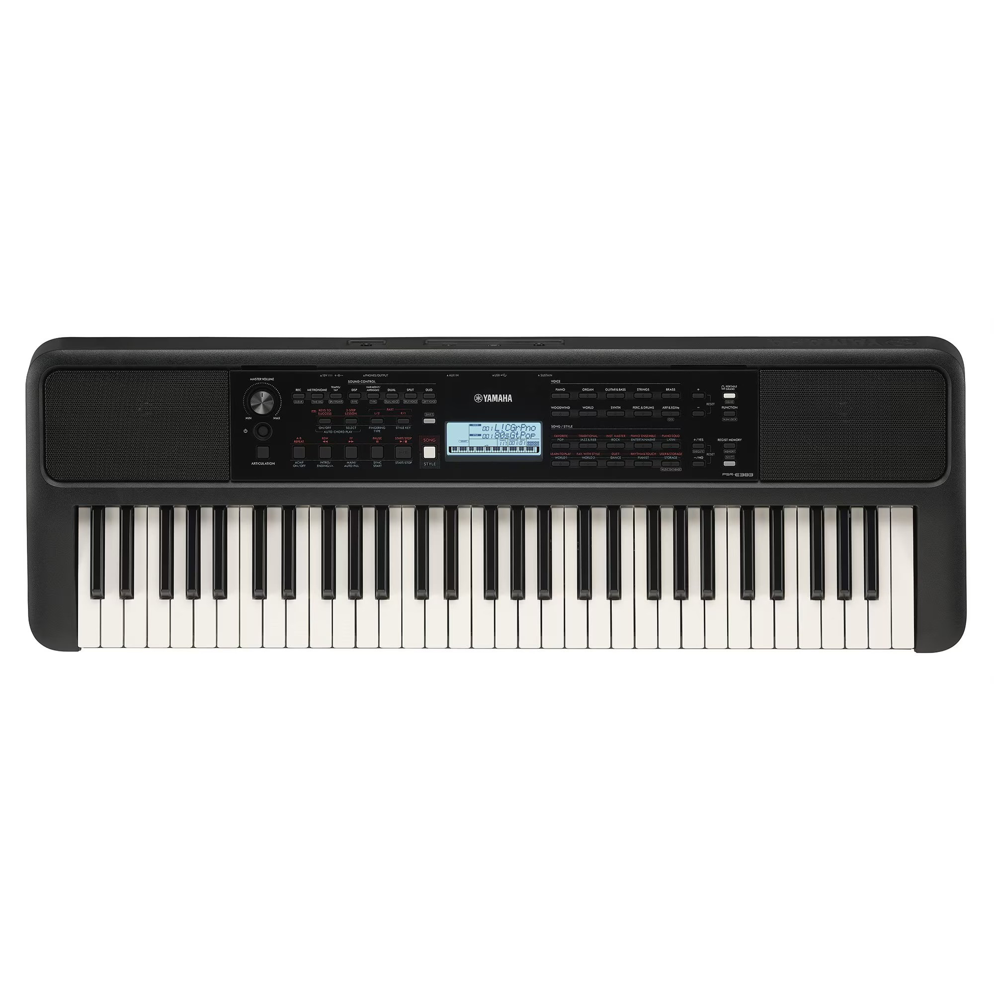 Yamaha PSR-E383 Portable Keyboard 61 Keys Adaptor Included