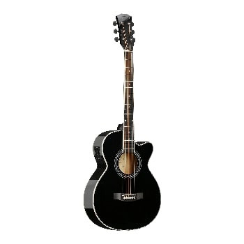Techno Semi- Acoustic Guitar TMR-239CEG with Padded Bag Black
