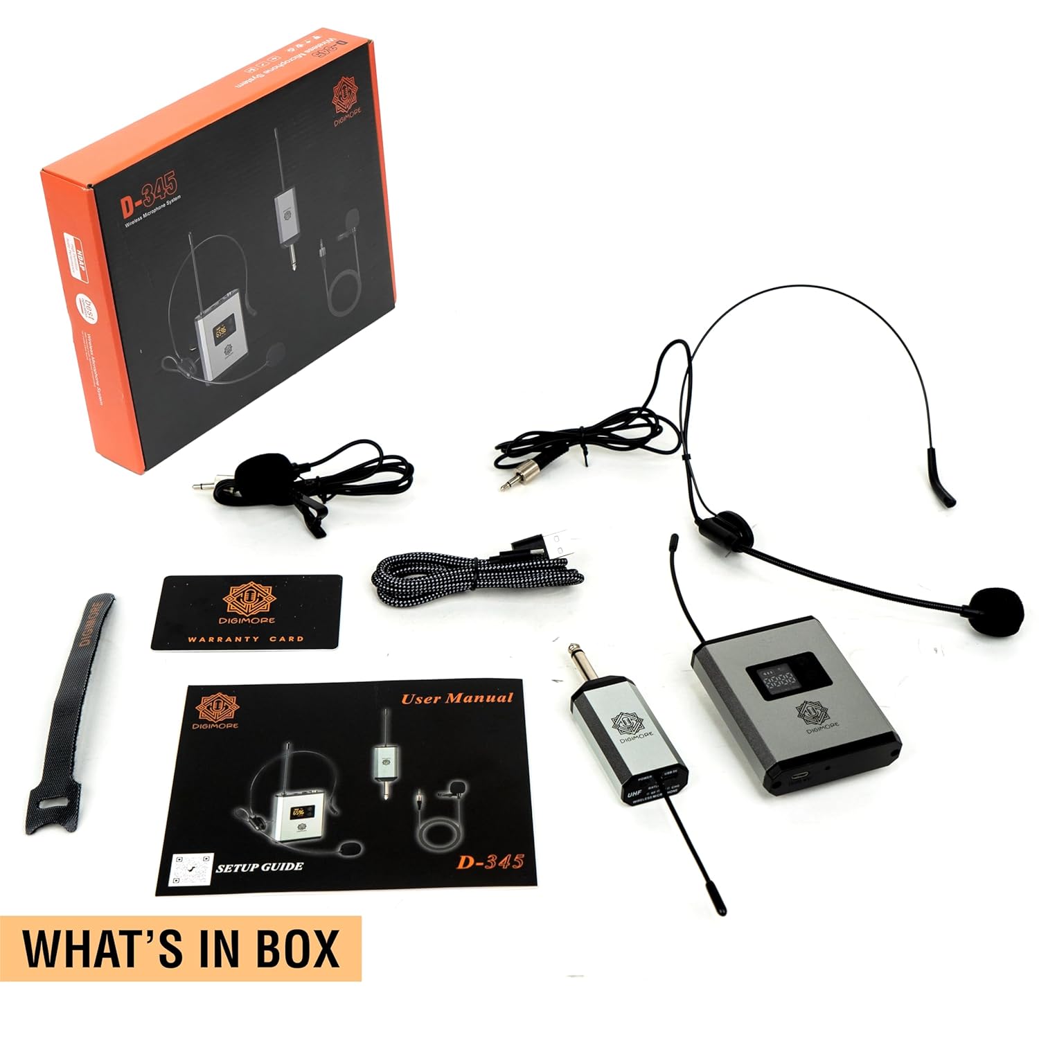 Digimore D-345 UHF wireless microphone system