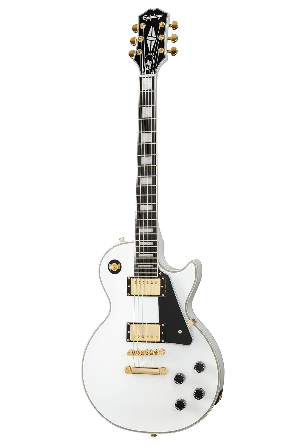 Epiphone Les Paul Custom Alpine White Gold Hardware