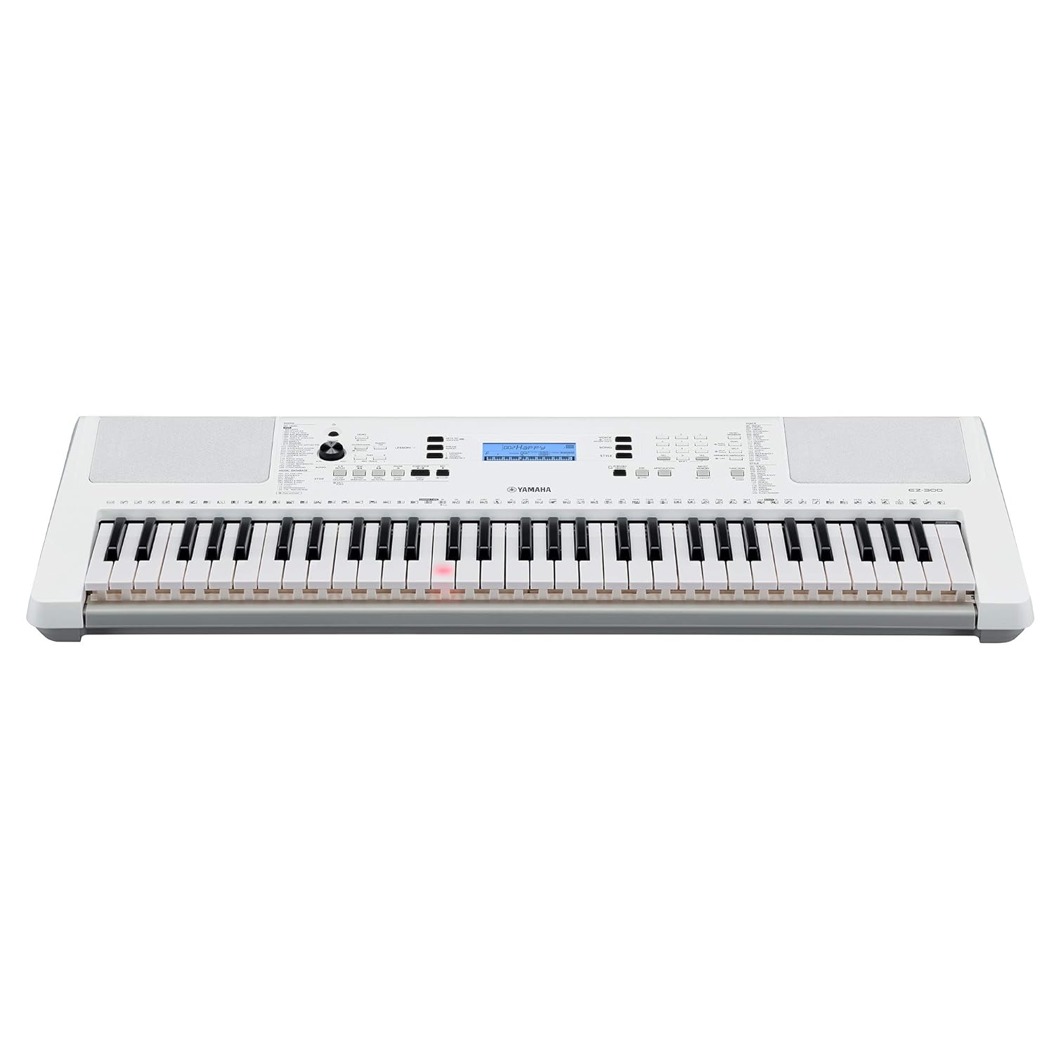 Yamaha EZ-300 61-Key Portable Keyboard with Lighted Keys Bag Stand And Dust Cover Combo Pack