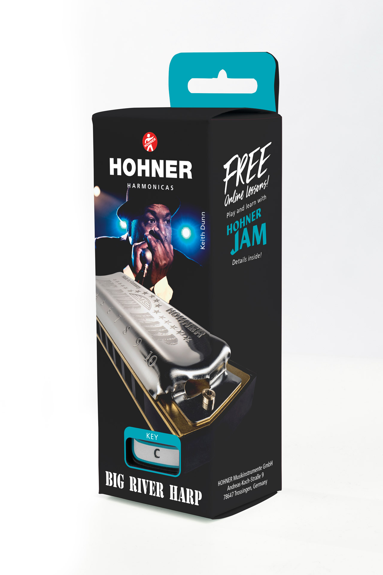 Hohner Harmonica Big River Harp Key G M590086P