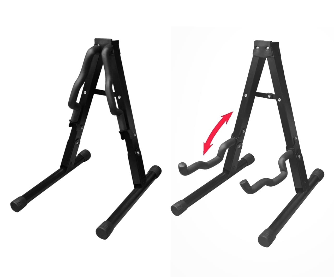 Music Xpert J-40E Neowood Portable Folding Guitar Stand with Foam Padding and Non-Slip Base for Acoustic GuitarElectric Guitarbass GuitarClassical Guitar and Ukulele