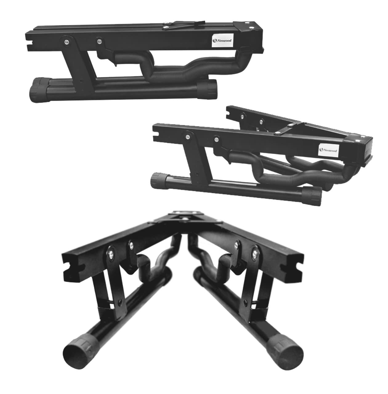 Music Xpert J-40E Neowood Portable Folding Guitar Stand with Foam Padding and Non-Slip Base for Acoustic GuitarElectric Guitarbass GuitarClassical Guitar and Ukulele