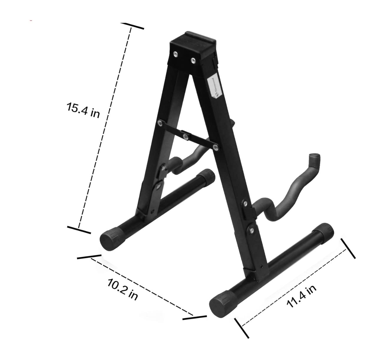Music Xpert J-40E Neowood Portable Folding Guitar Stand with Foam Padding and Non-Slip Base for Acoustic GuitarElectric Guitarbass GuitarClassical Guitar and Ukulele