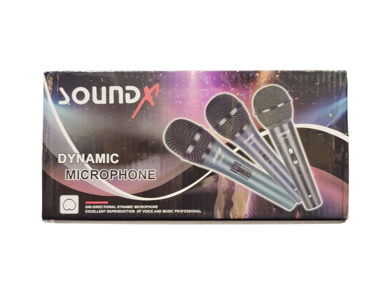 SoundX Dynamic Wired Microphone XV100 with Holder and Carry Pouch