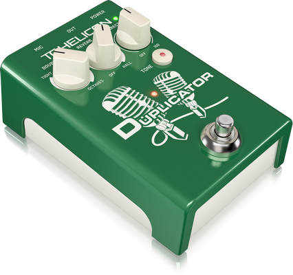 TC Helican DUPLICATOR Ultra-Simple Vocal Effects Stompbox with Doubling Reverb and Pitch Correction