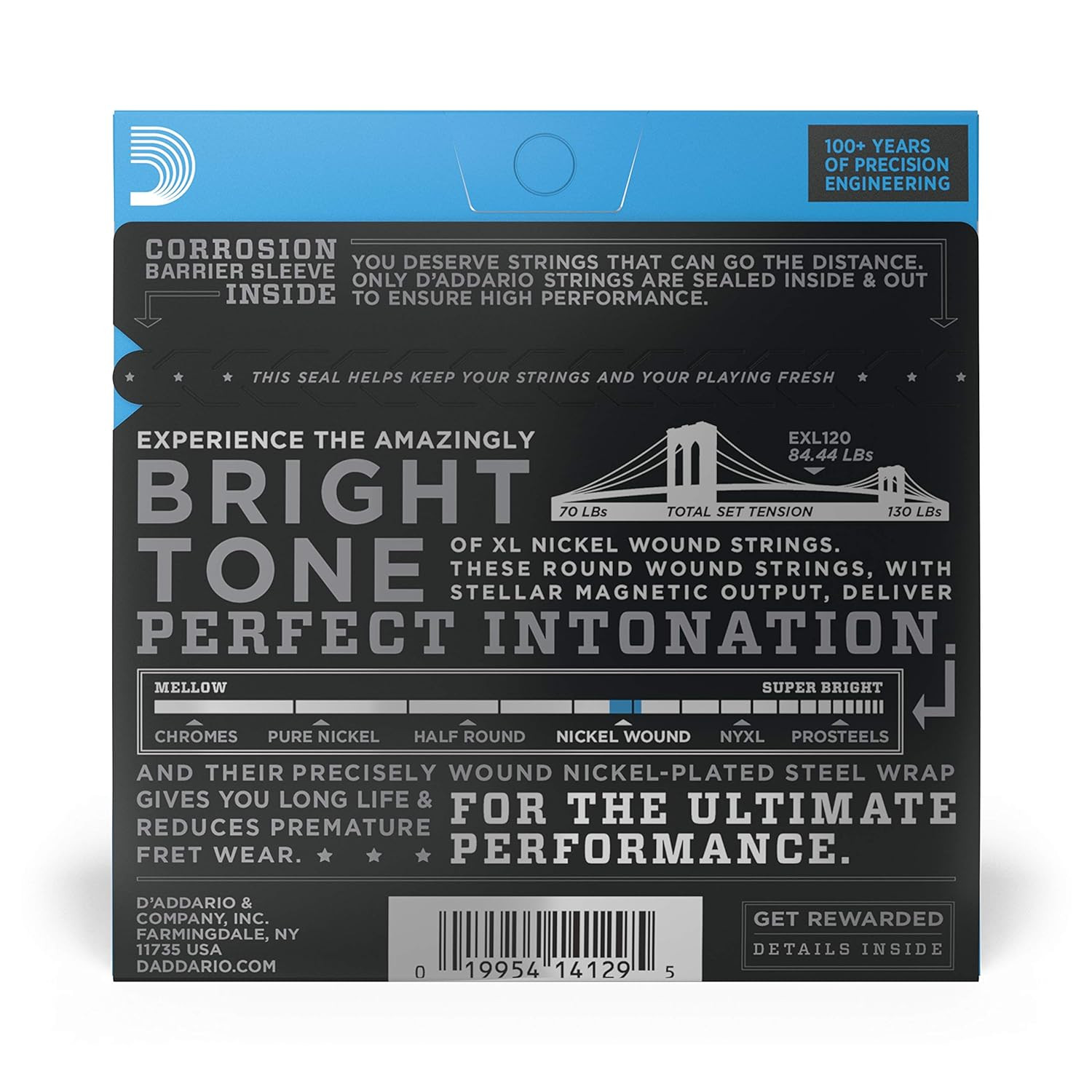 DAddario EXL120 Nickel Wound 9-42 Super Light Electric Guitar Strings Nickel tric Guitar Strings Nickel