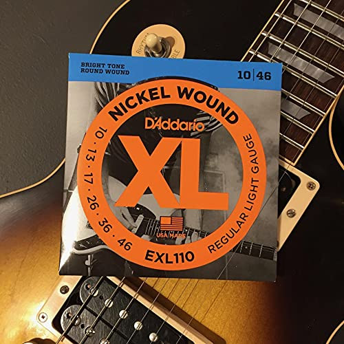 DAddario Electric Regular Light Gauge1046 BRIGHT TONE ROUND WOUND Guitar Strings Bronze