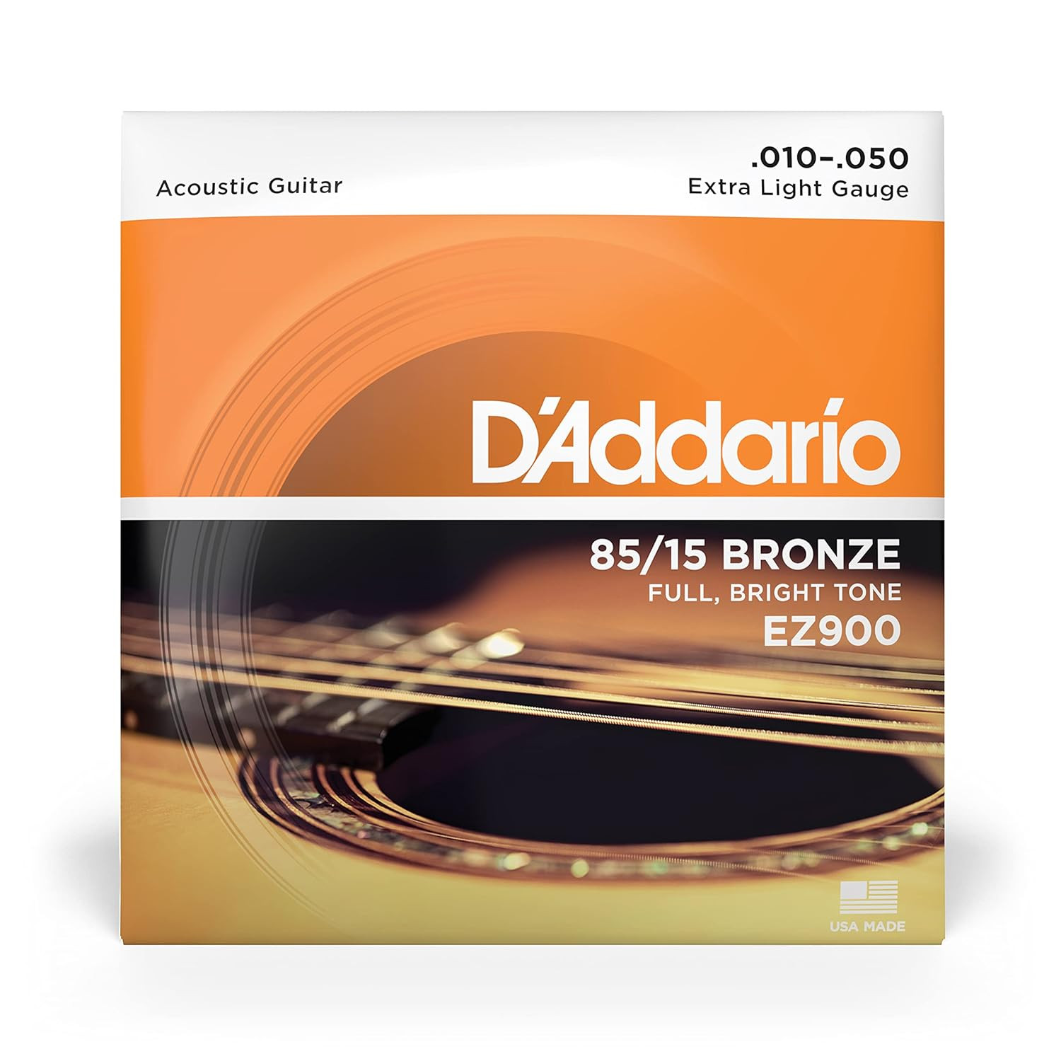 DAddario EZ900 8515 Bronze Great American Extra Light Acoustic Guitar Strings