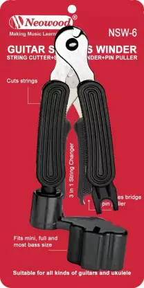 Neowood Manual Guitar String WinderBlack