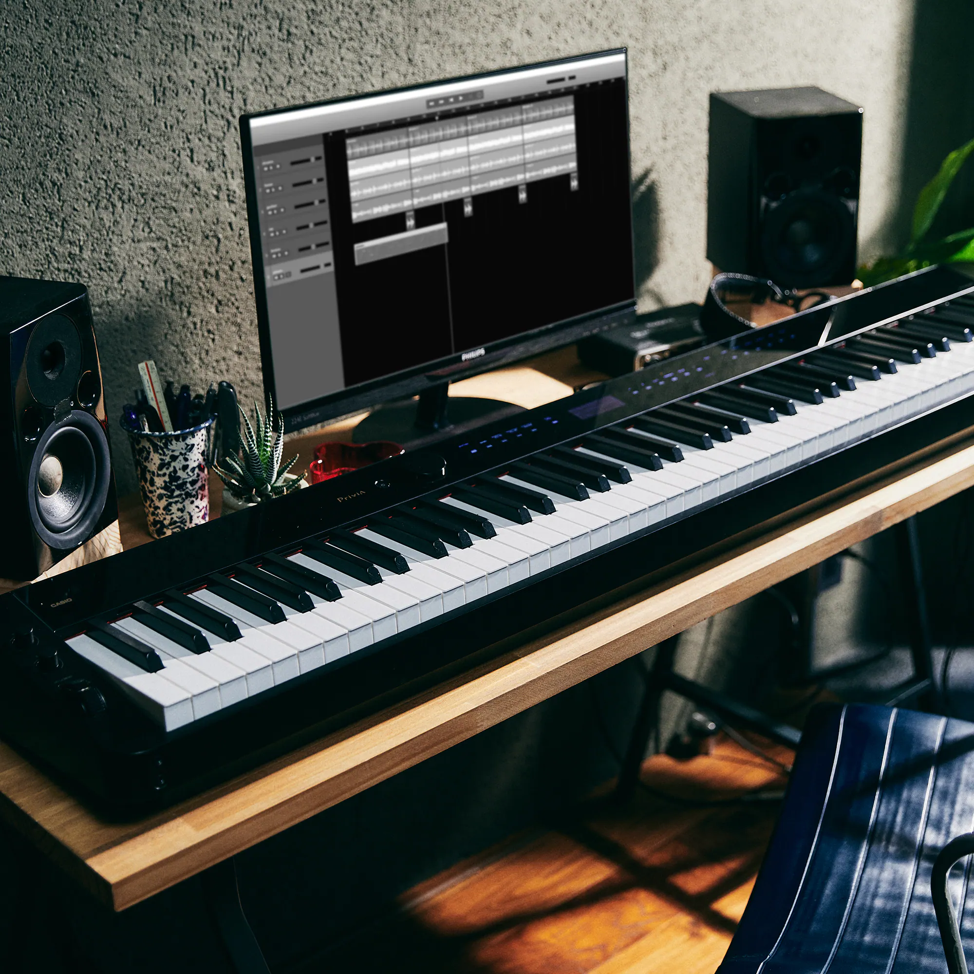 Casio PX-S3100BK Digital Piano With Stand CS-68PBK Paino Stool