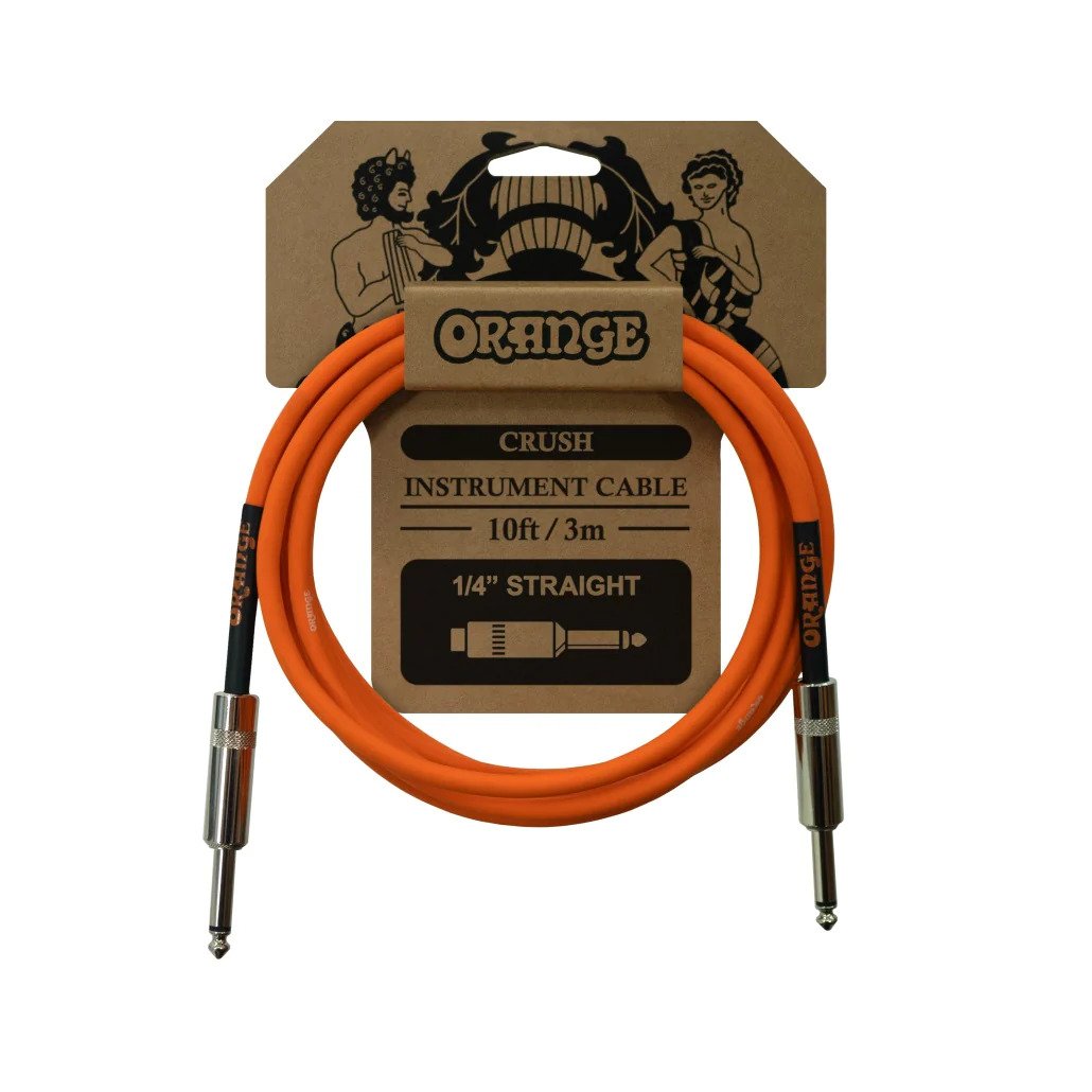 Orange Crush 10 Instrument Cable with Straight to Straight Connector