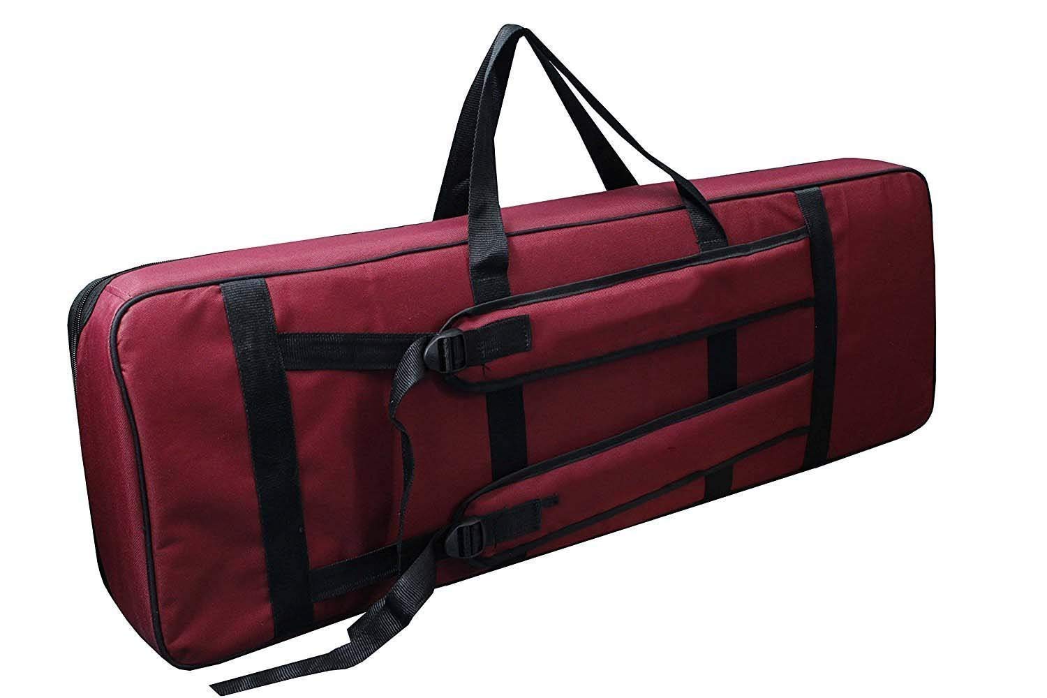 Keyboard BagCaseCover For Yamaha PSR - E473 E463 E373 E363 E273 E263 E453 Best Quality Heavy Padded Light Weight Gig Bag with Front PocketRed