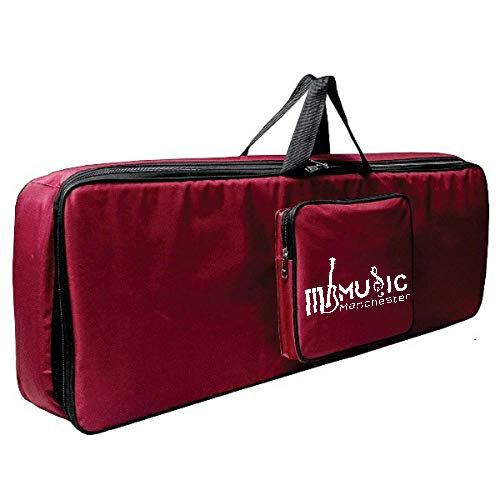 Keyboard and Piano CoverCaseBackpack For Yamaha F 51 E 363 E 263 E 453 I 455 Thick Foam Padding BagRed