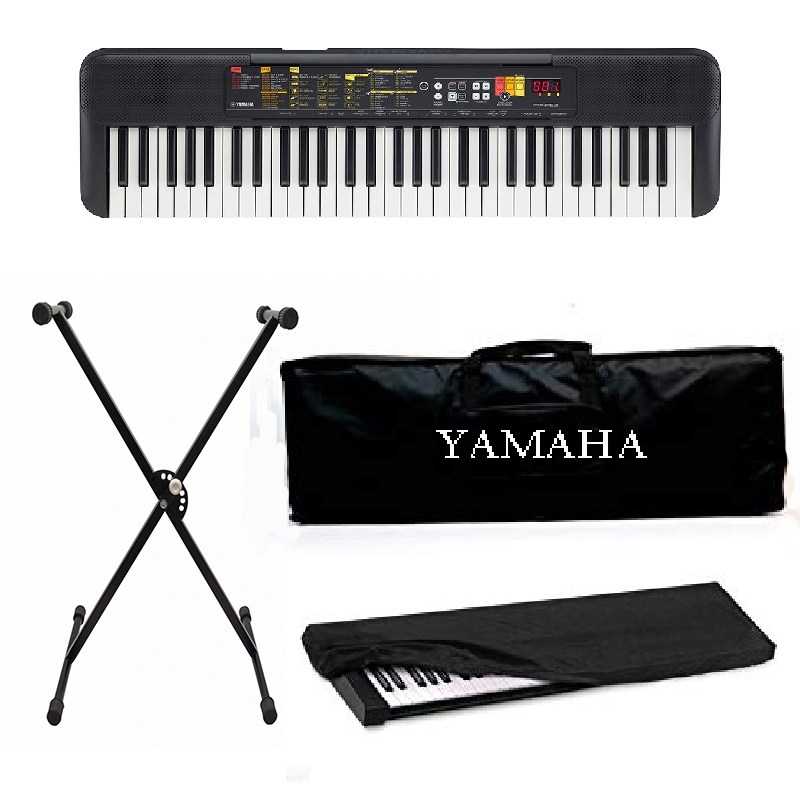 Yamaha PSR-F52 Portable Keyboard with Keyboard Gig bag Adaptor and Dust Cover stand free