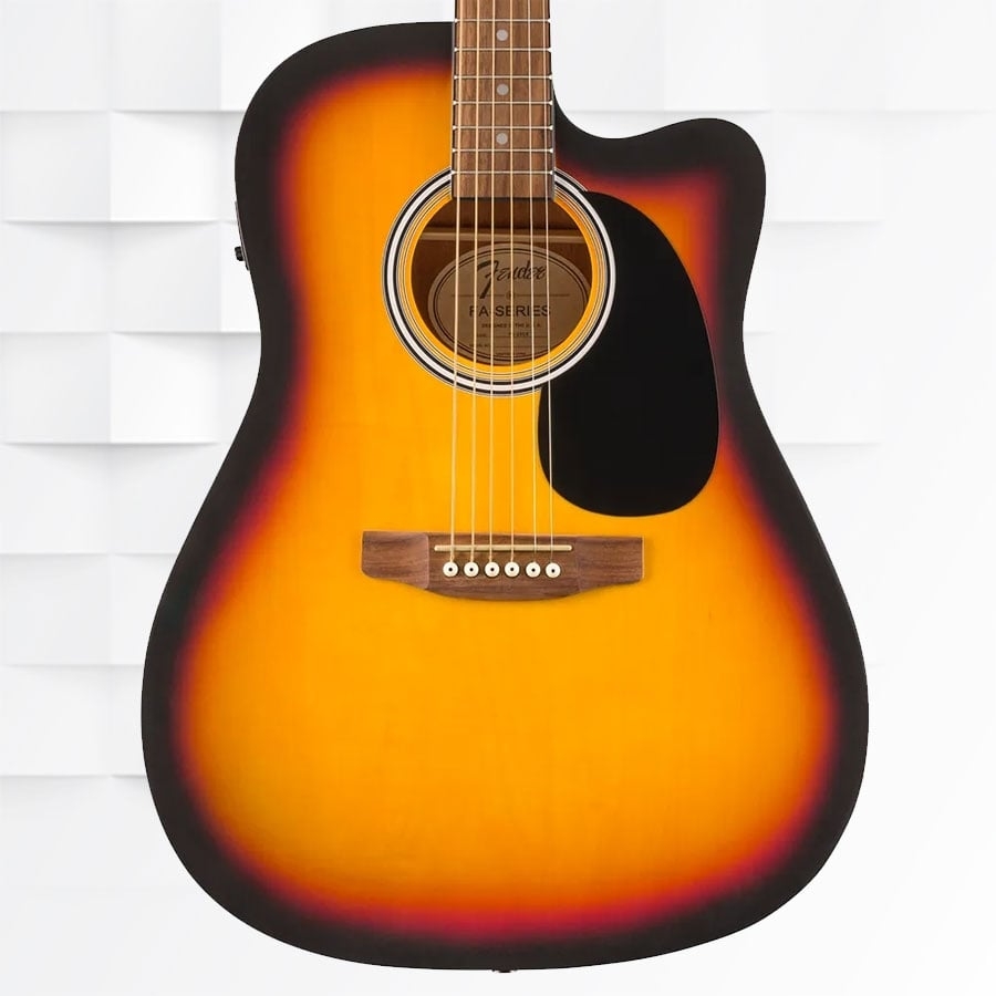Fender Semi Acoustic Guitar Wn FA-25CE Sun Brust