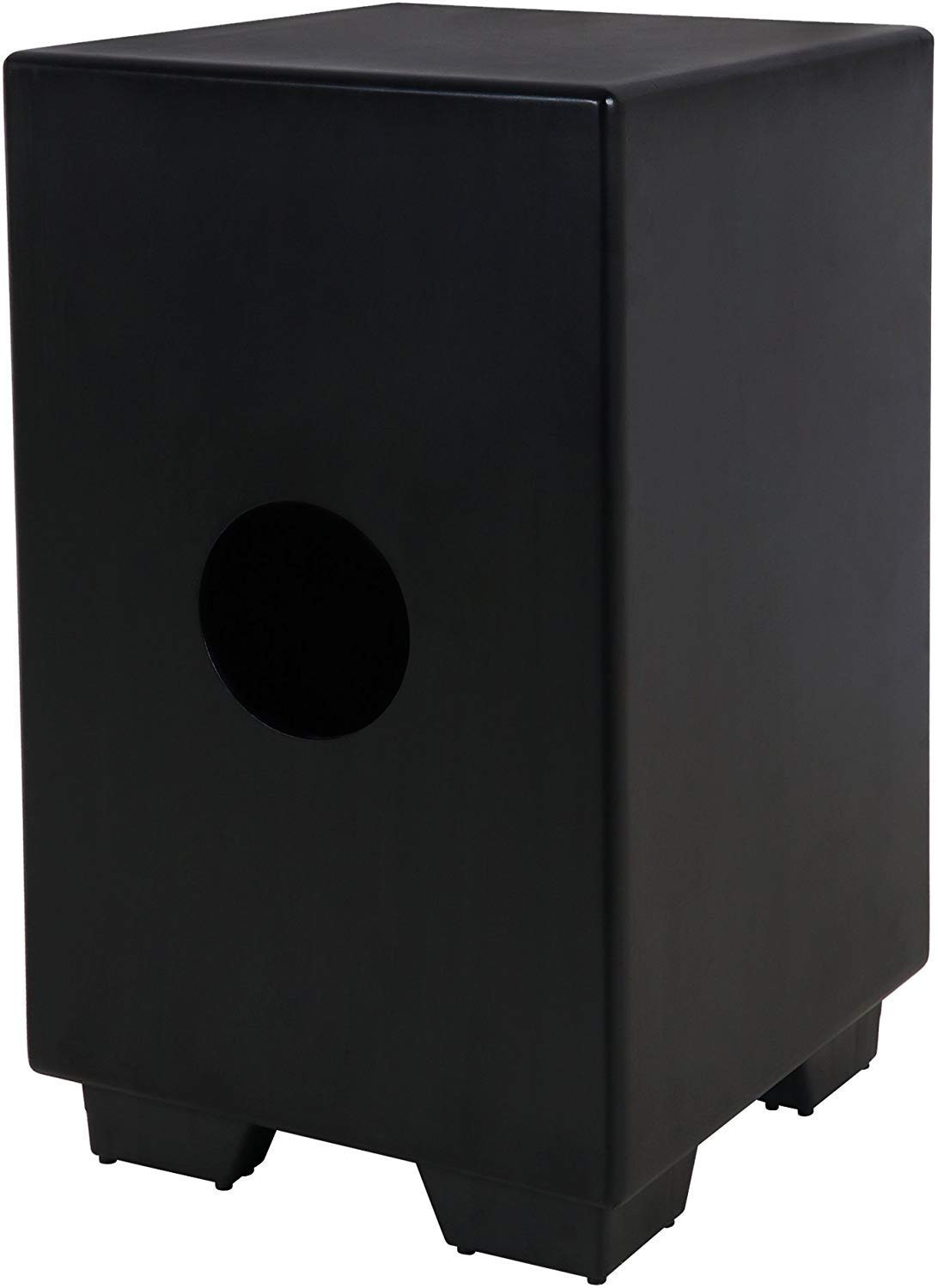 Clapbox Flow Graphic Cajon- Walnut wood H50 W30 L30 - 3 Internal Snares Black Disco Smoking Monkey