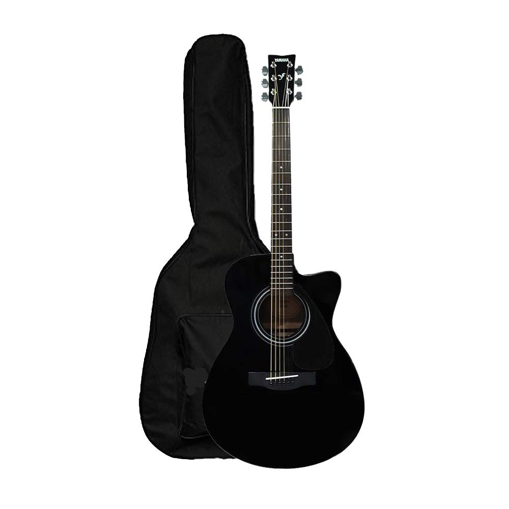 Yamaha FS80C - Black The Ultimate Concert-body Cutway Acoustic Guitar with Bag
